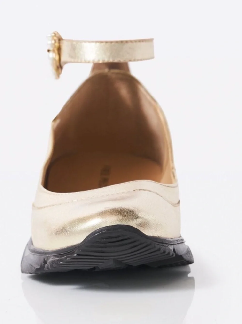 Free people Adventure leather Ballet Sneakers in gold